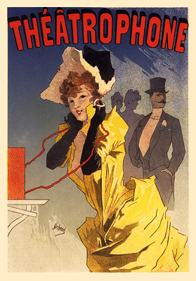 Théâtrophone poster by Jules Chéret
